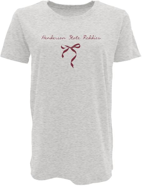 Henderson State Reddies Bow Lizzie Tee; $33.99