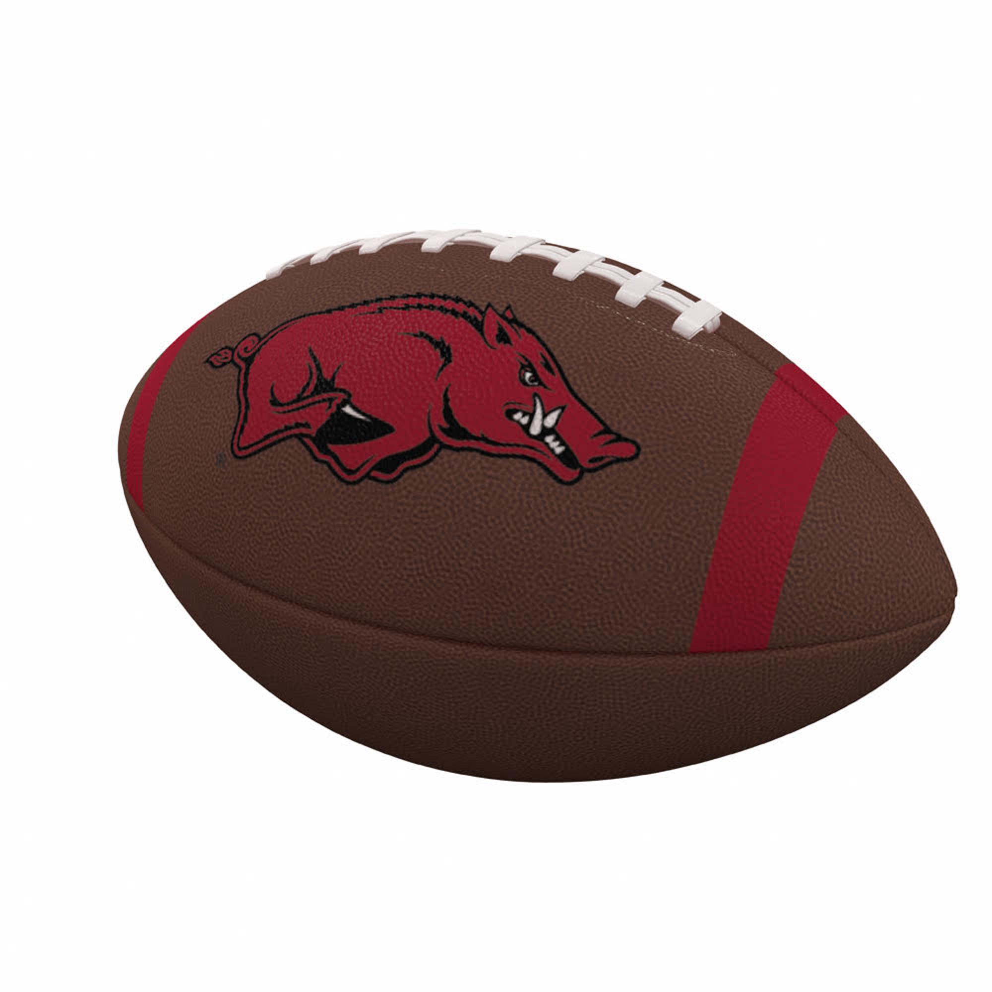image of: Arkansas Razorbacks Logo Brands Full Size Football - Brown