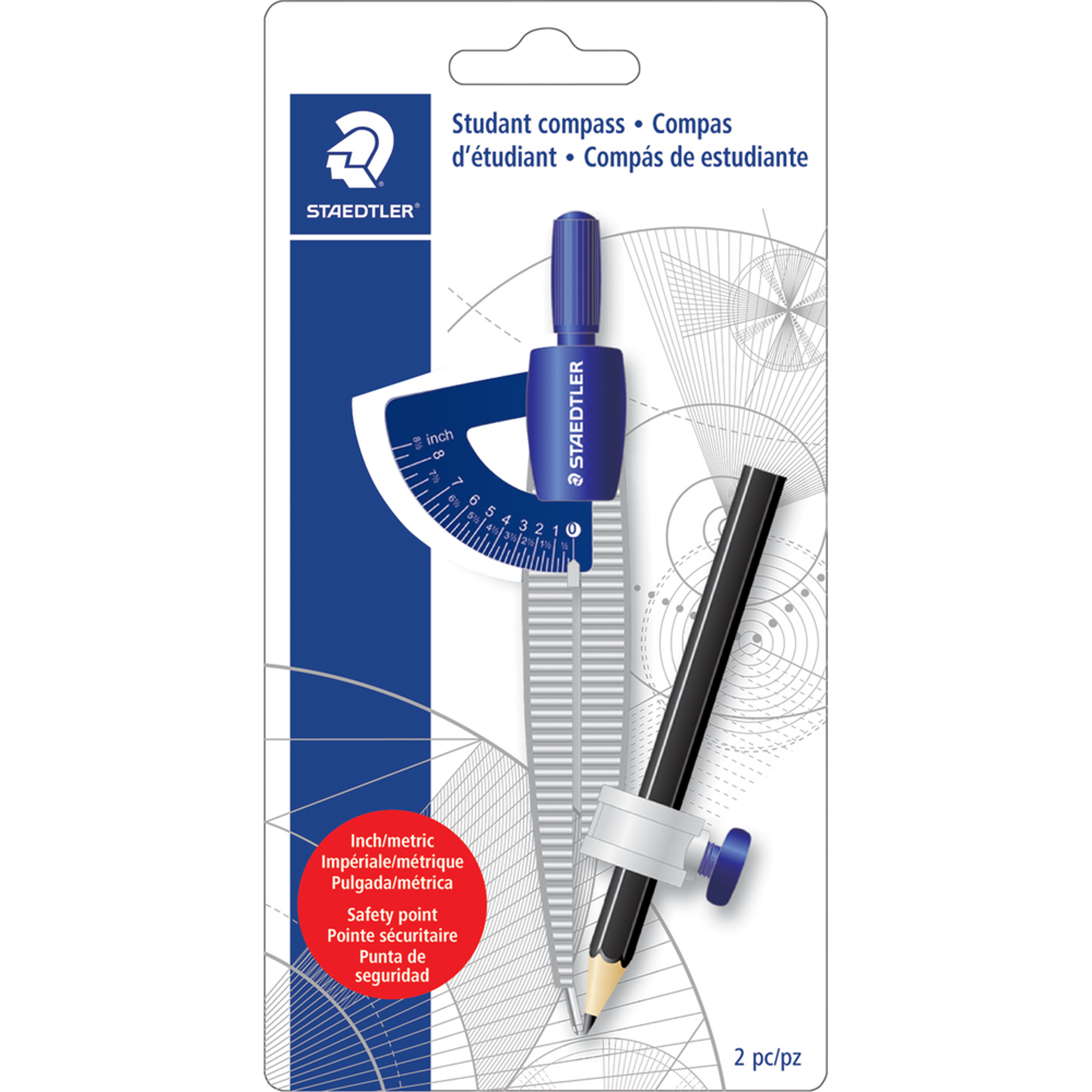 Product image 1 of 1 for Staedtler	Compass with Safety Point