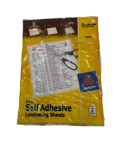 LAMINATING SHEETS; $2.49