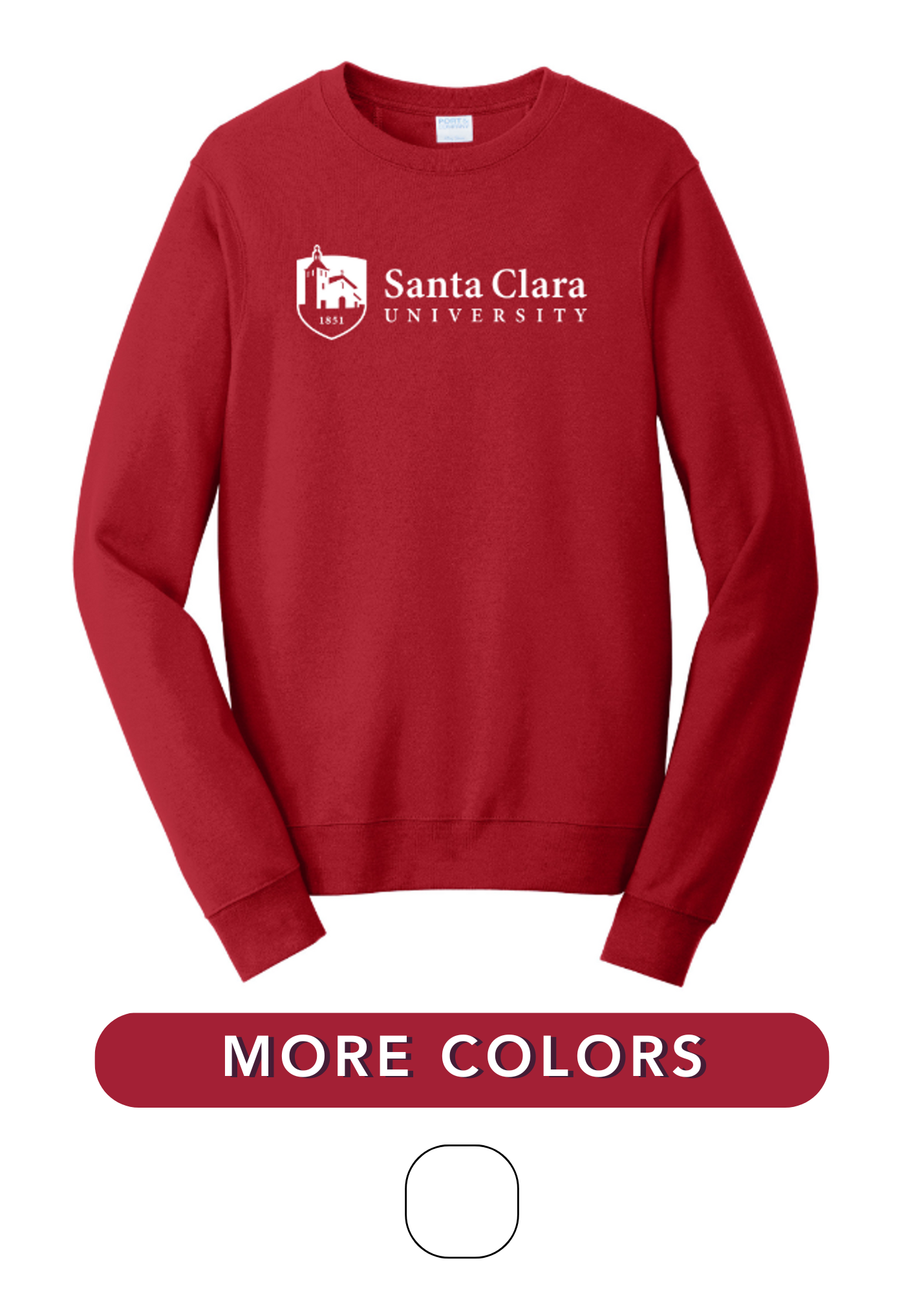 image of: Santa Clara University Logo Crew Sweatshirt