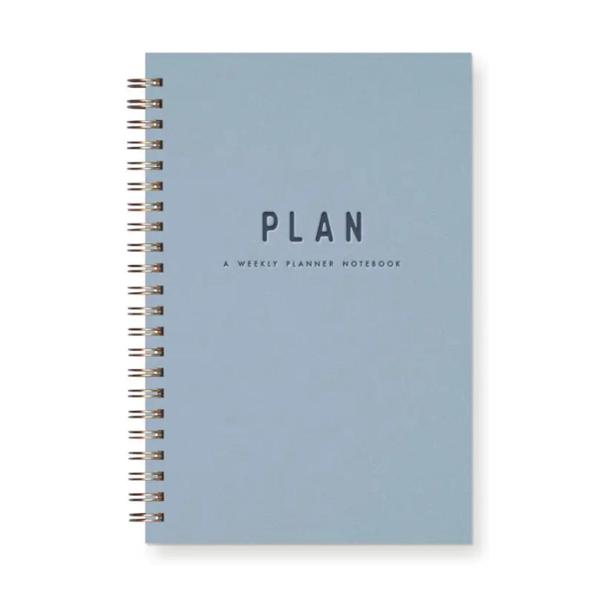 Simple Plan Undated Weekly Planner Journal, Sky Blue; $22.98