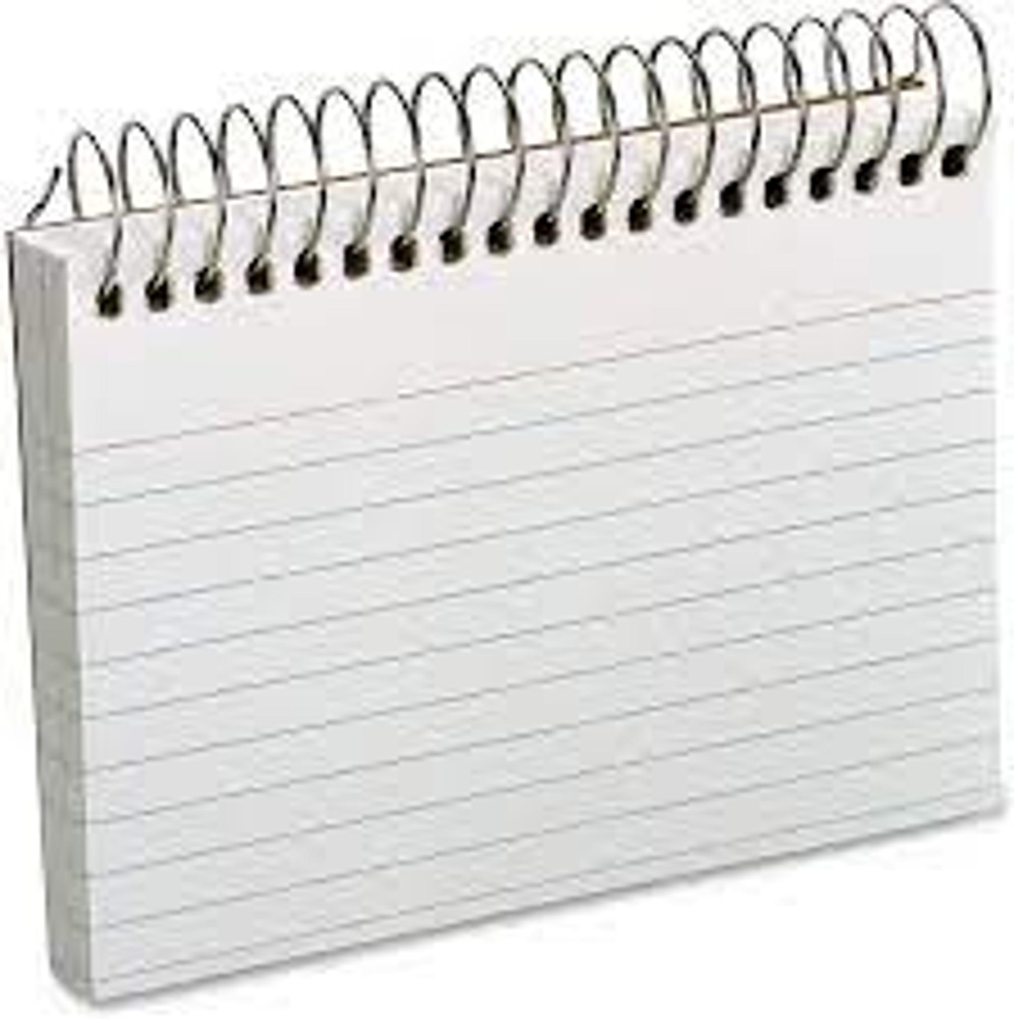 image of: -INDEX CARD SPIRAL 3X5