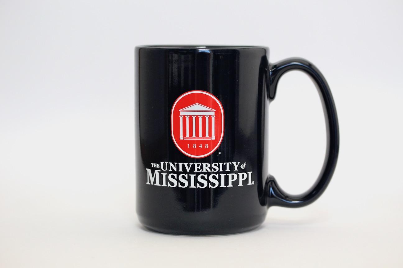 image of: University of Mississippi Lyceum Mug Navy 15oz
