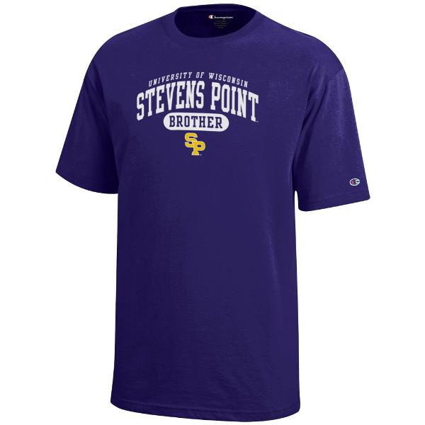 UWSP Brother Champion Youth Tee, Purple; $22.98