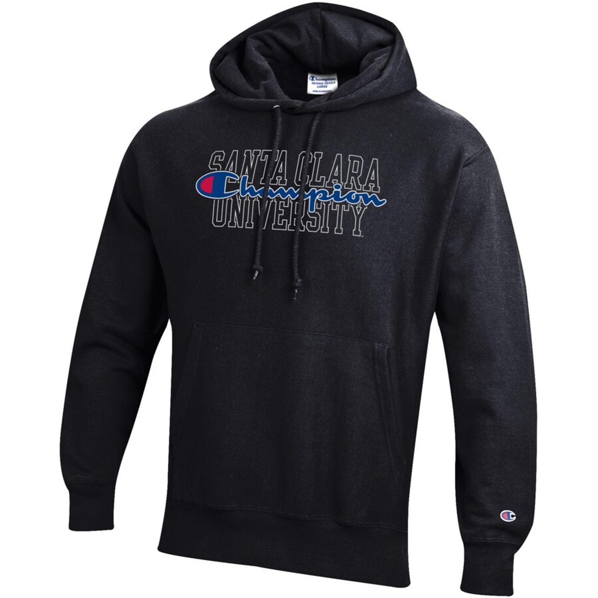 image of: Santa Clara Broncos Reverse Weave Hoodie, Black