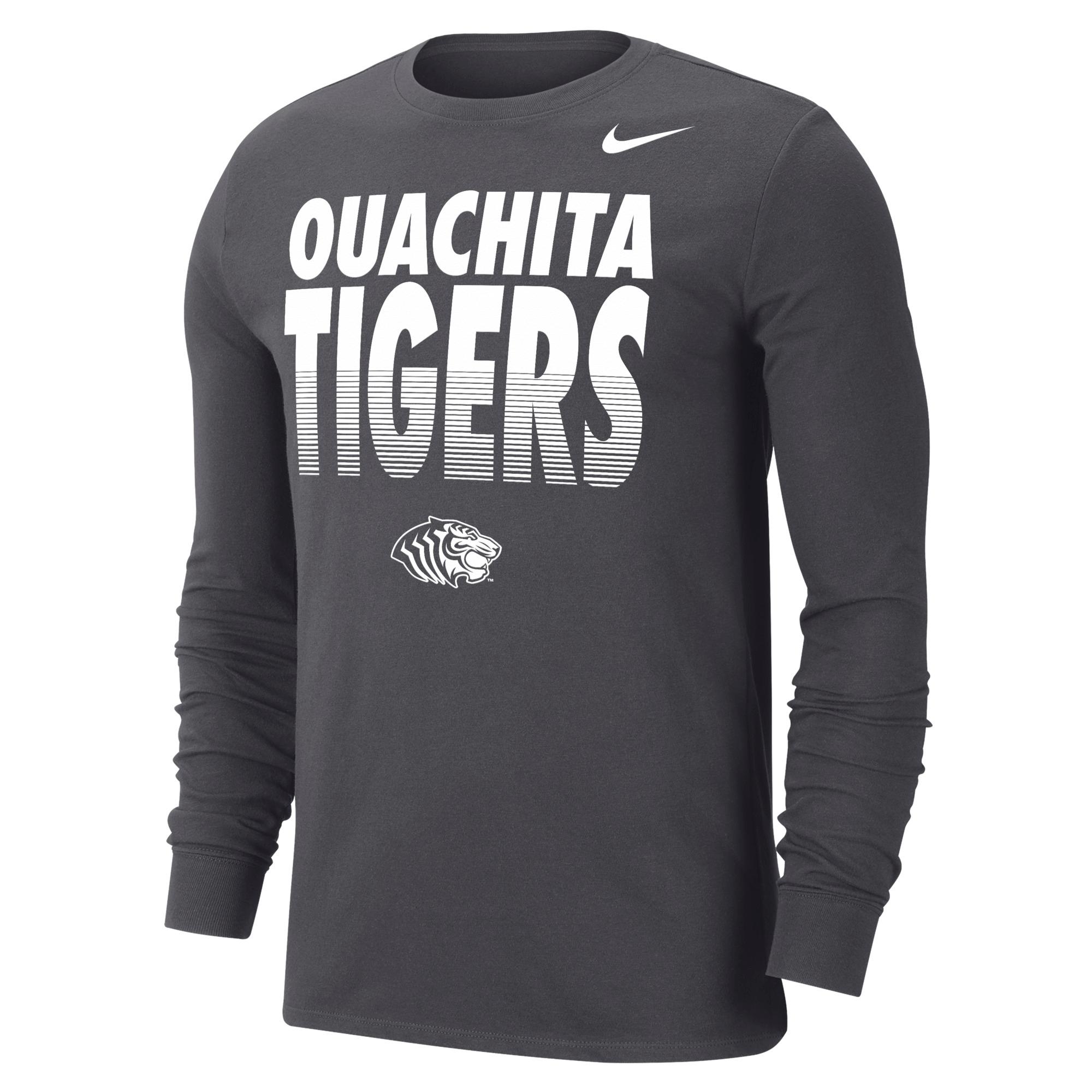 Product image 1 of 1 for Ouachita Tigers Nike Dri-Fit Cotton Long Sleeve Tee