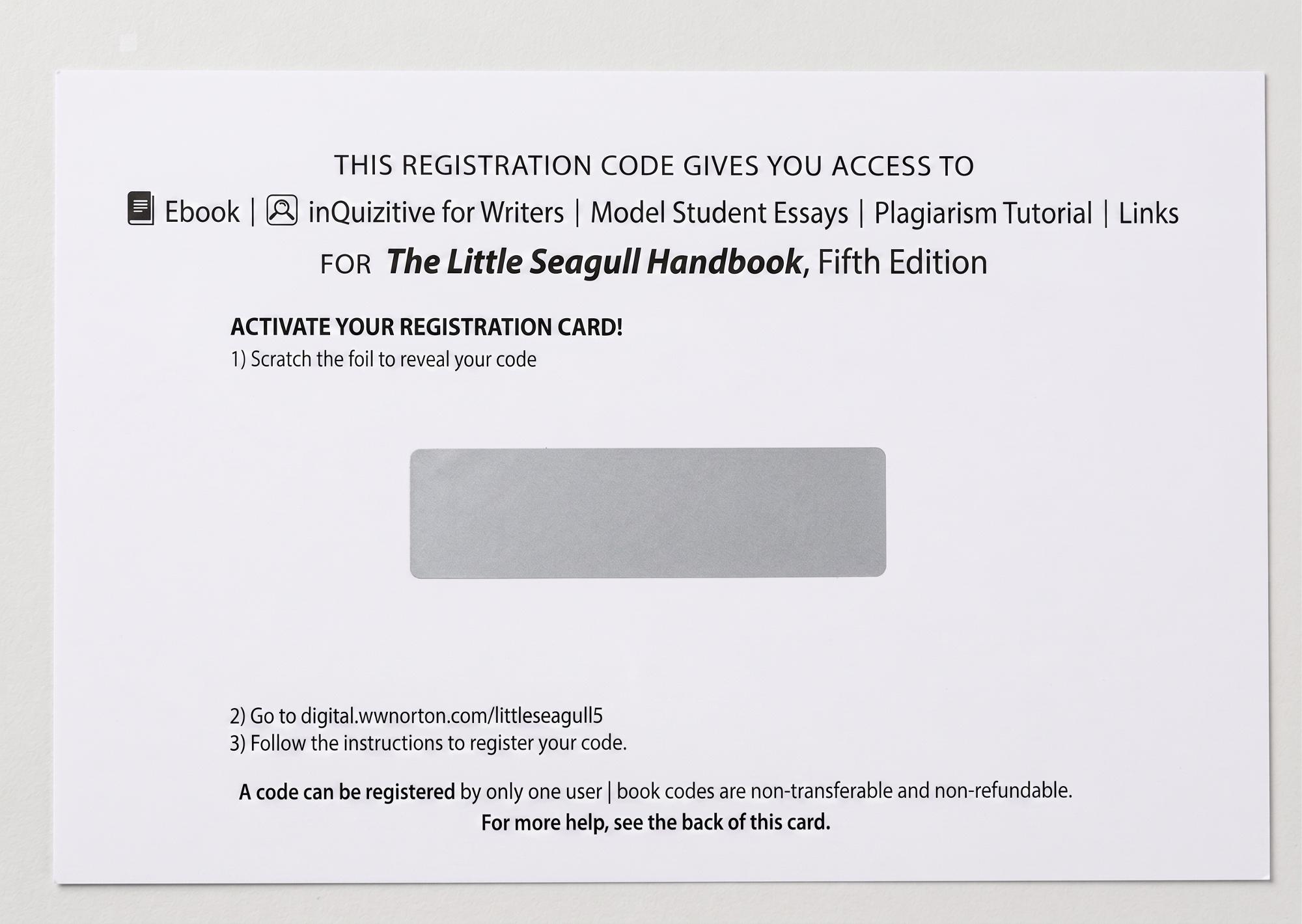 Cover image for LITTLE SEAGULL HANDBOOK-REG.CARD ONLY