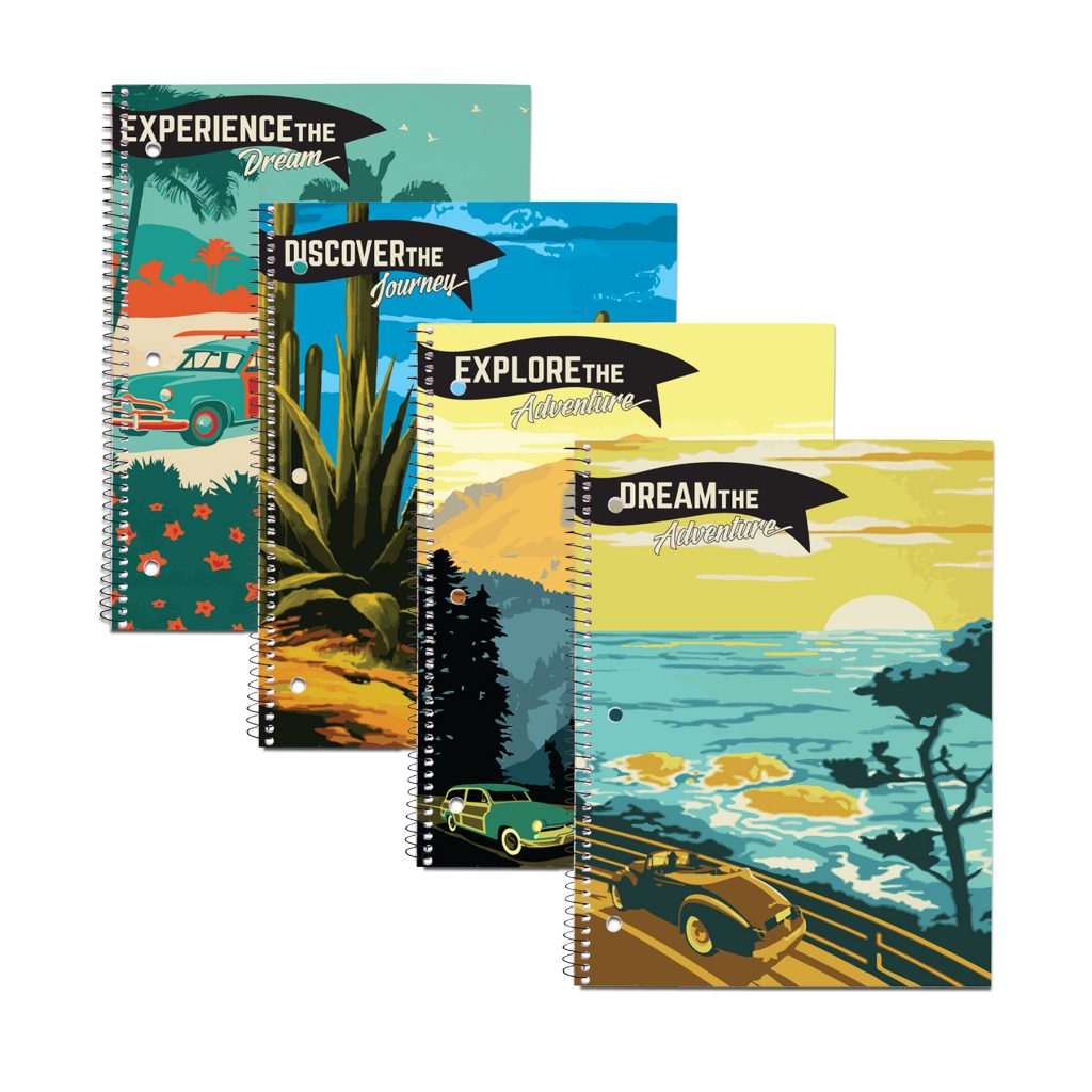 image of: Roaring Springs Travel Poster Notebooks Assorted