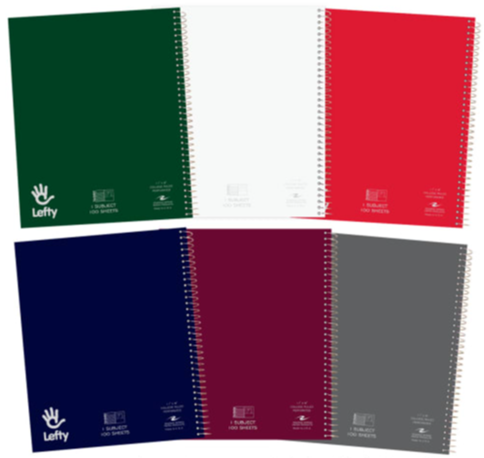 Product image 1 of 1 for Lefty 1 Subject Spiral Notebook