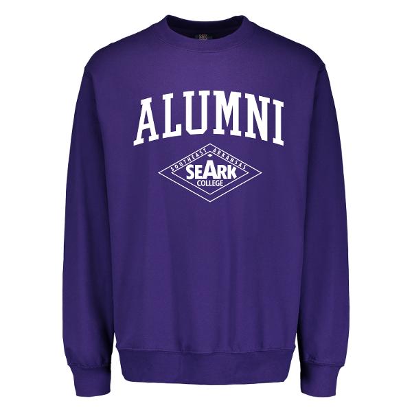 Southeast Arkansas College Alumni Fundamental Crewneck Sweatshirt, Athletic Purple; $29.98