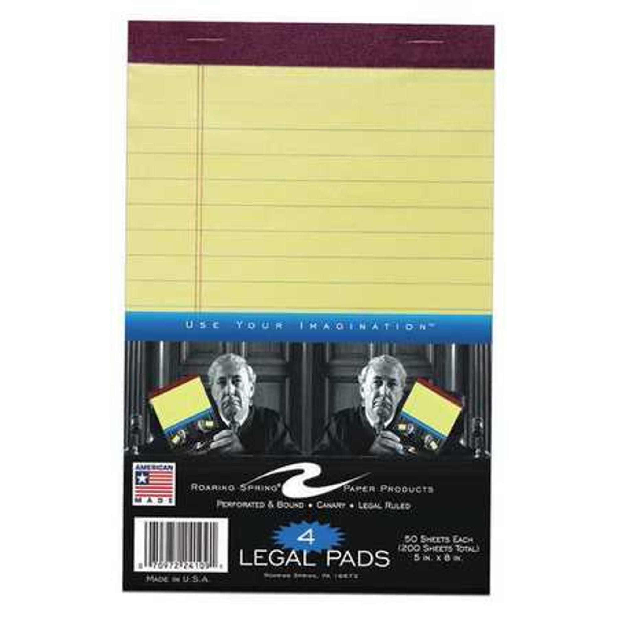 image of: Roaring Spring Legal Pads 4-Pk
