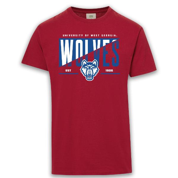 EVEREST SUSTAINABLE TEE WOLVES TWO-TONE STRIKE THROUGH; $24.99
