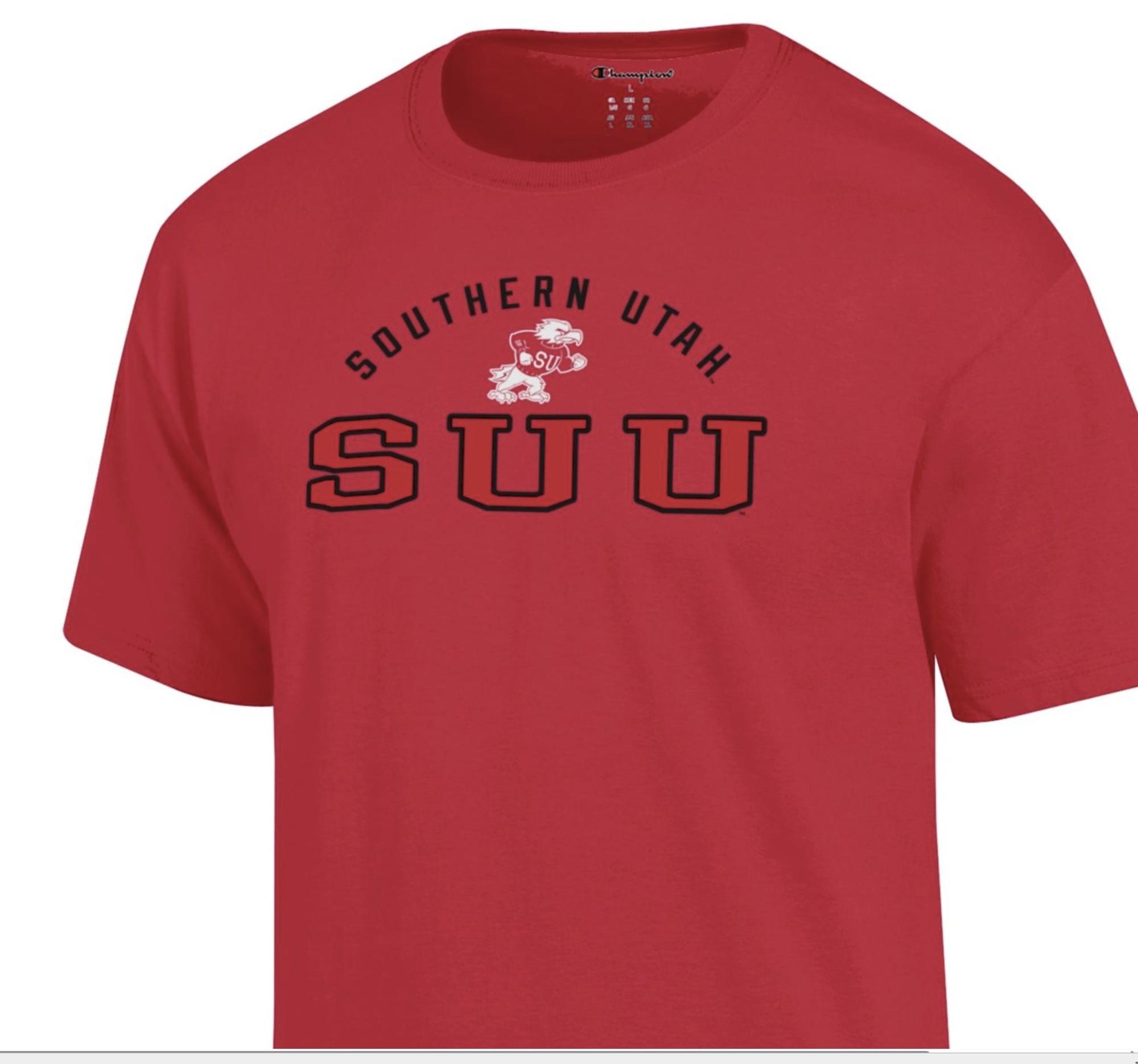 Product image 1 of 1 for CHAMPION TEE RED S/S FIGHTING BIRD SOU