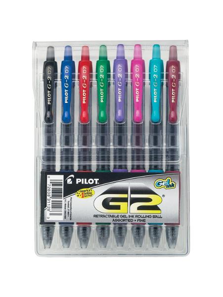 Pilot G2 .7mm Gel Pens, 8 Pack; $19.98