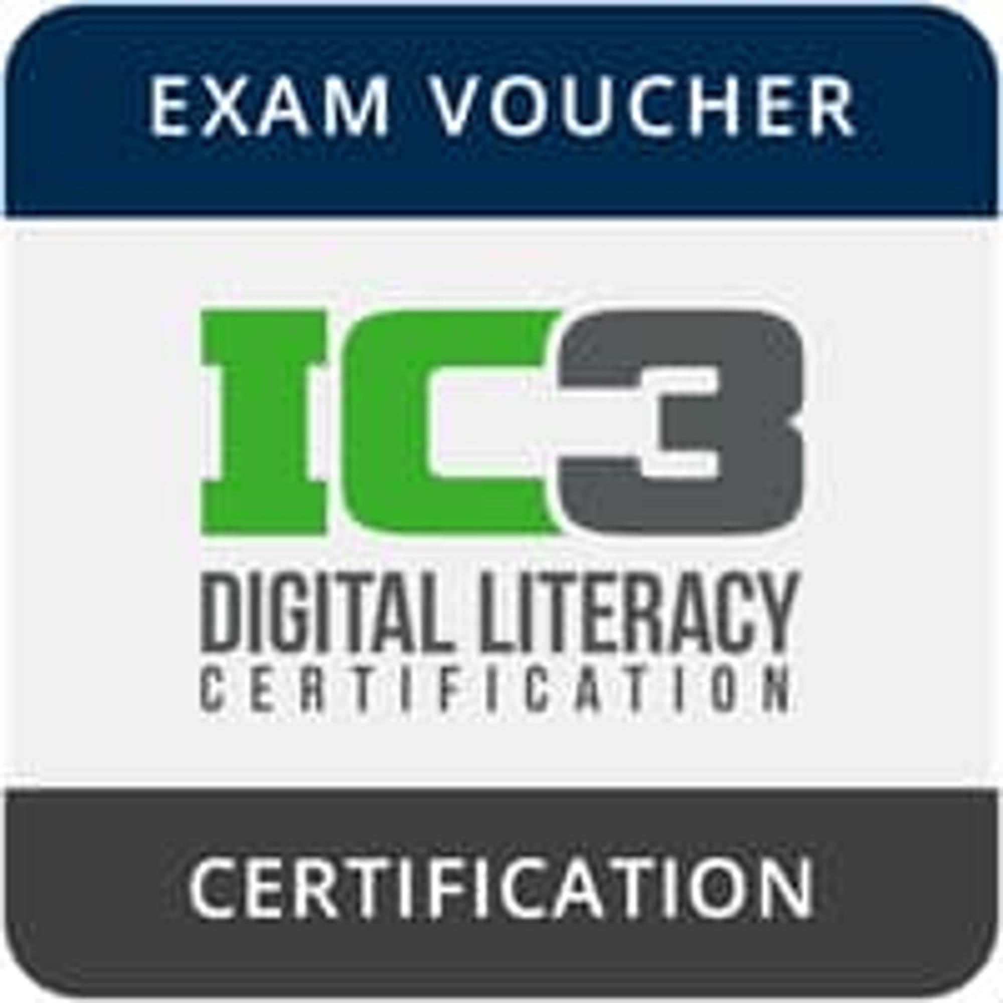 Cover image for IC3 Digital Literacy Exam Voucher