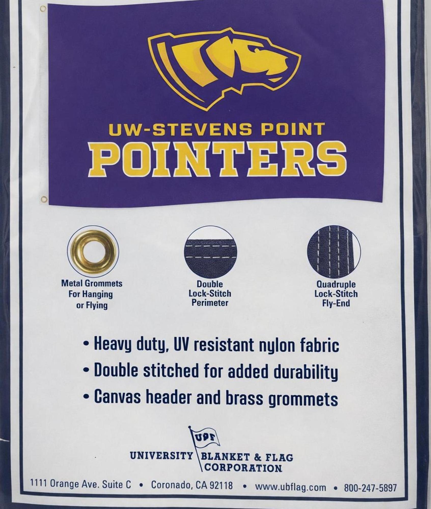 Product image 2 of 2 for University of Wisconsin Stevens Point 3x5 Durawave Flag
