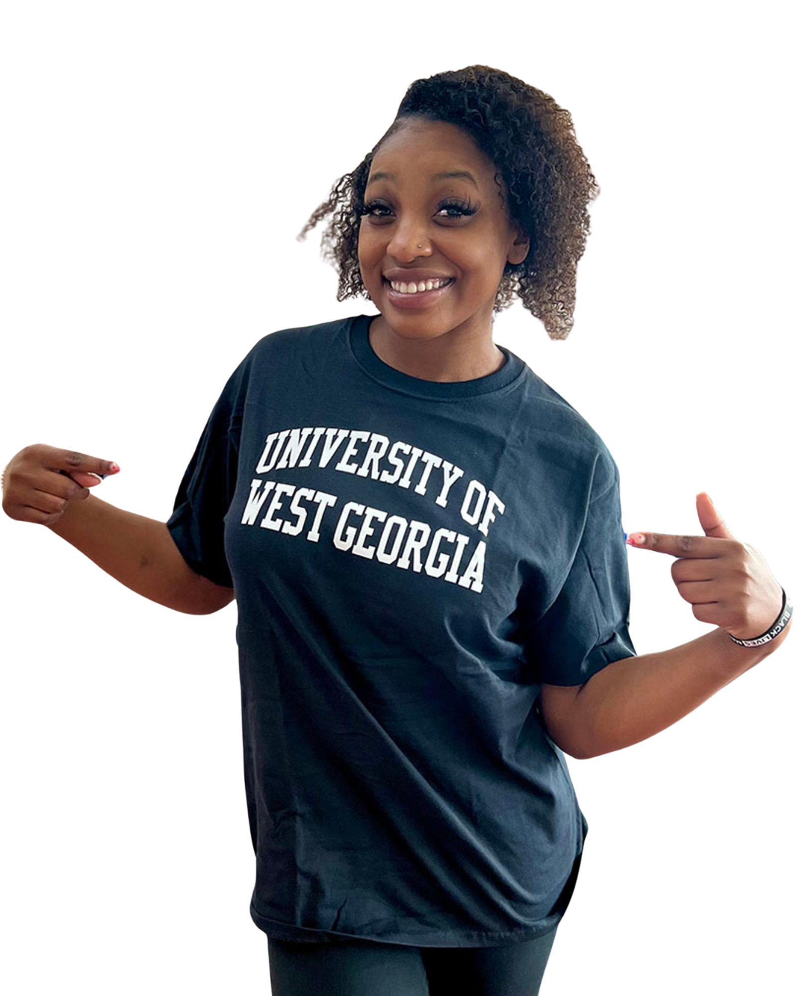 Product image 14 of 15 for UNIV. WEST GA TEXT ROLLED TEE