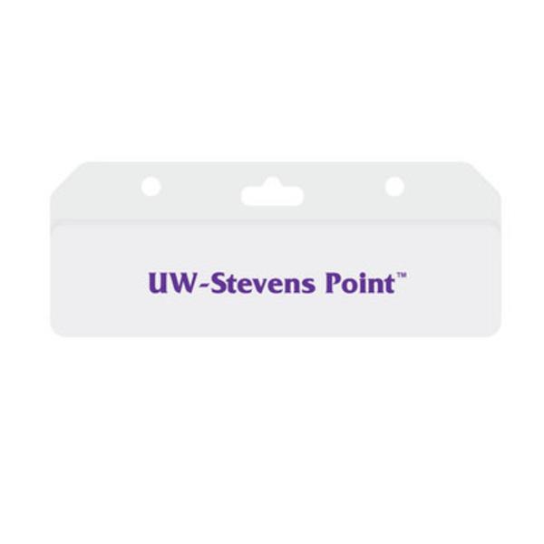 UW - Stevens Point Top Bar ID Holder; $3.98