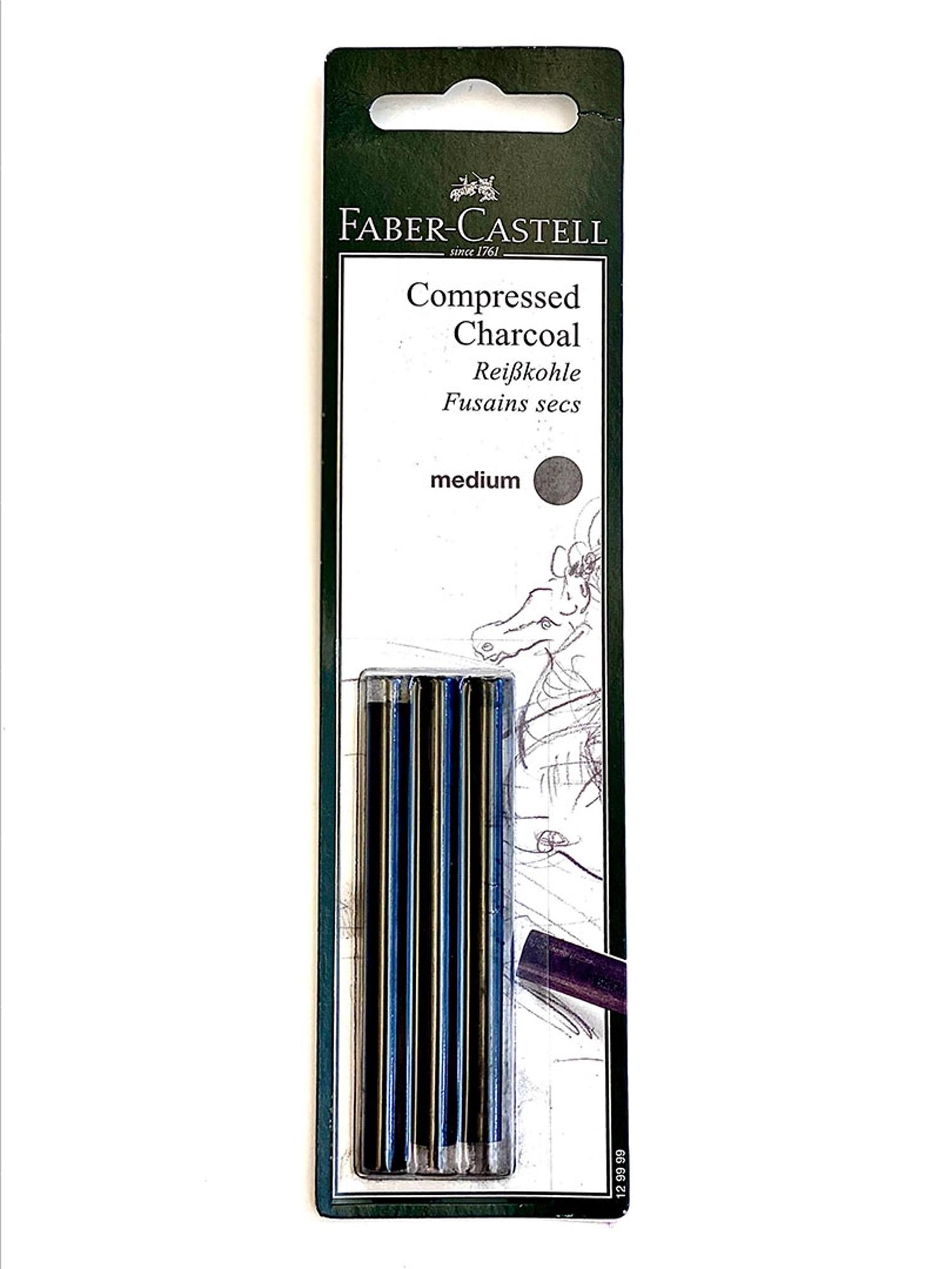 image of: COMPRESSED CHARCOAL STICKS PKG 3