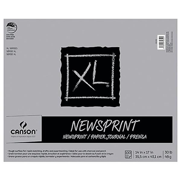 XL Newsprint Paper Pads 18" x 24" 100 Sheet; $32.99