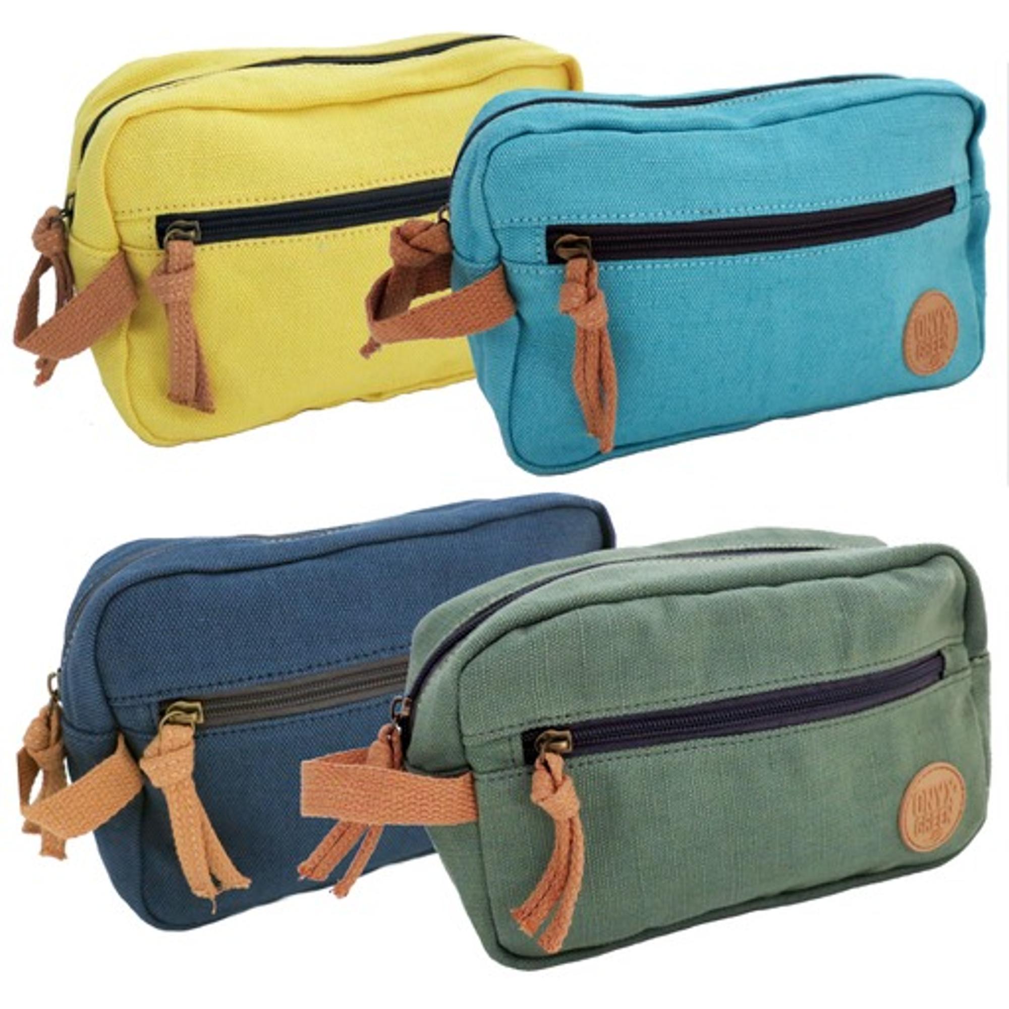 Product image 1 of 1 for pencil pouch w/pocket, jute/cotton blend, asstd colors