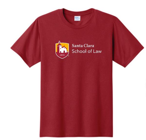 Santa Clara University School of Law Short Sleeve Tee, Team Cardinal; $17.98