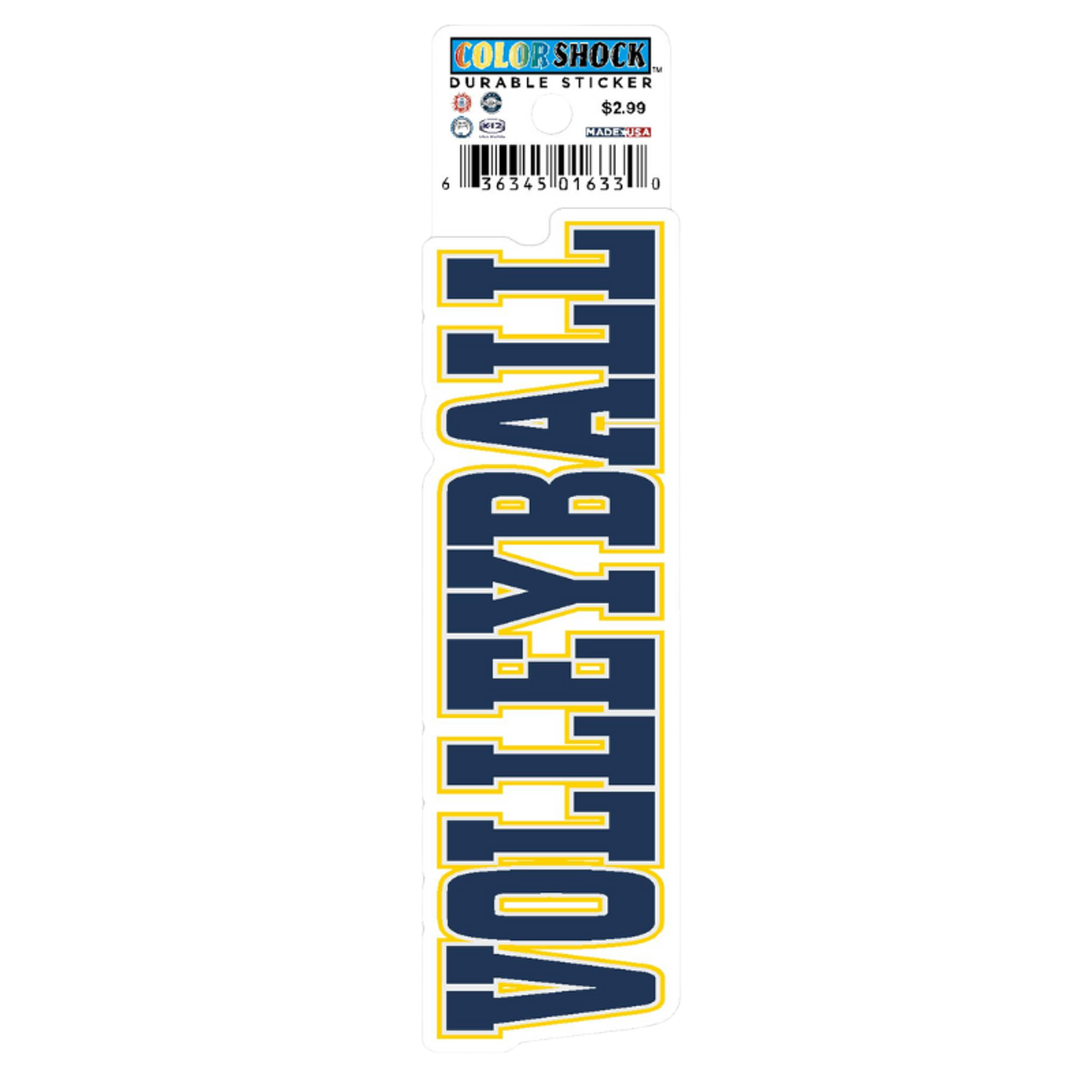 image of: Volleyball Textured Sticker