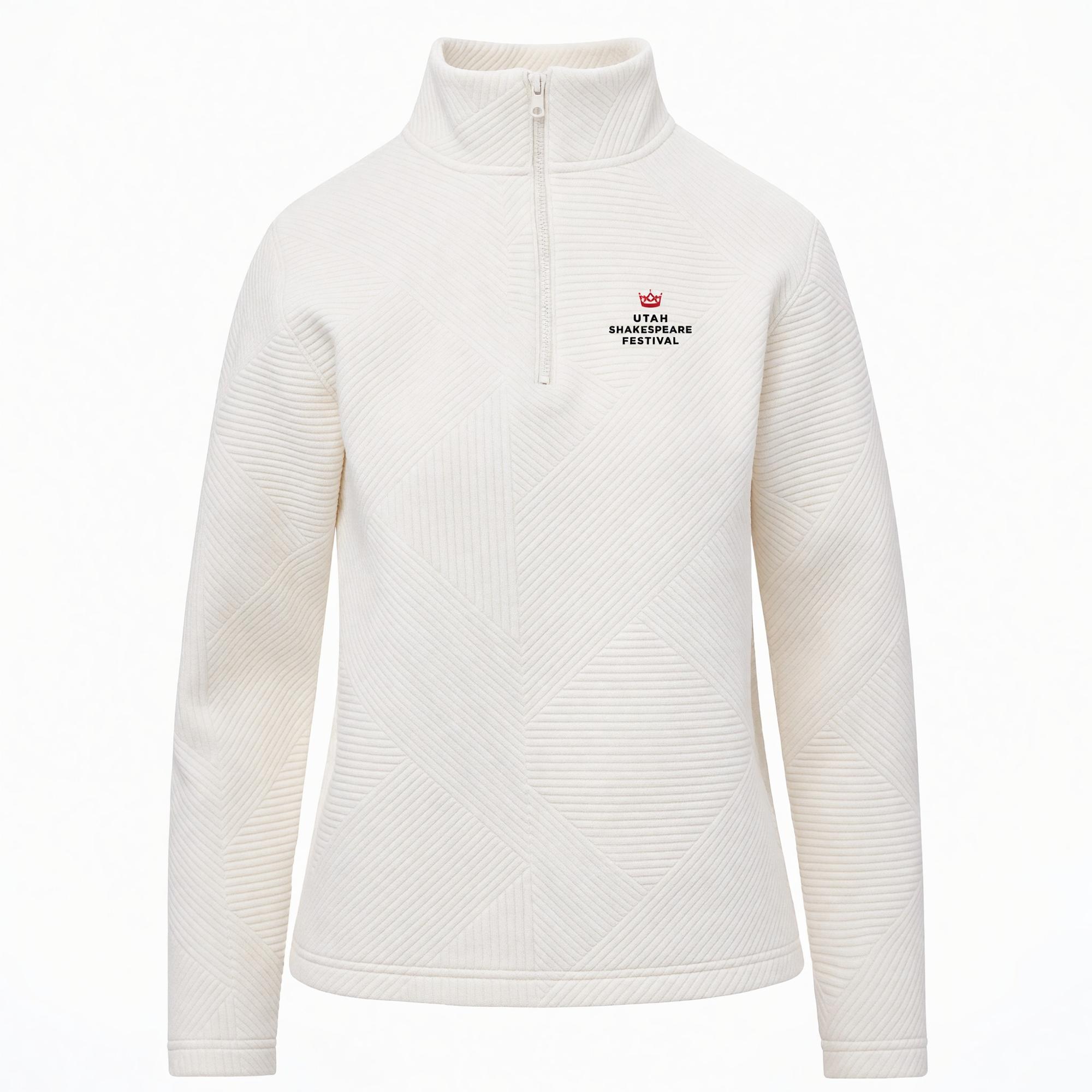Product image 1 of 1 for VINTAGE WHITE ZELDA ZIG-ZAG QUARTER ZIPUSF 2026