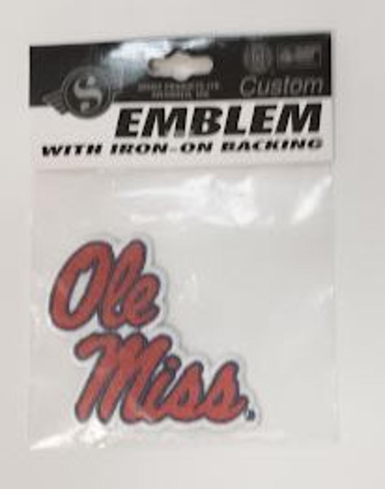 image of: Ole Miss Script Embroidered Patch