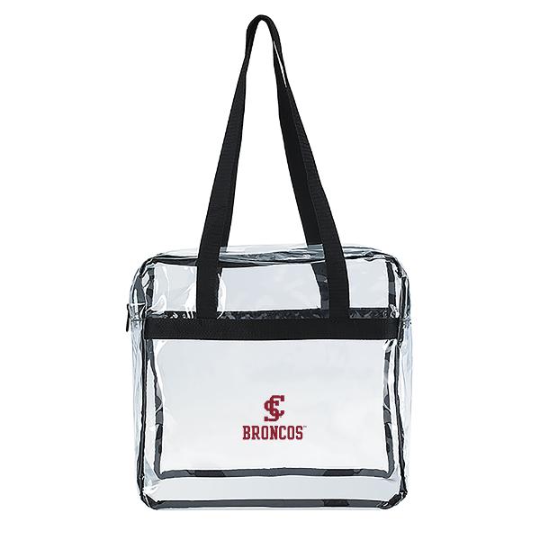 Santa Clara Broncos Clear Game Zippered Tote, Black; $22.98