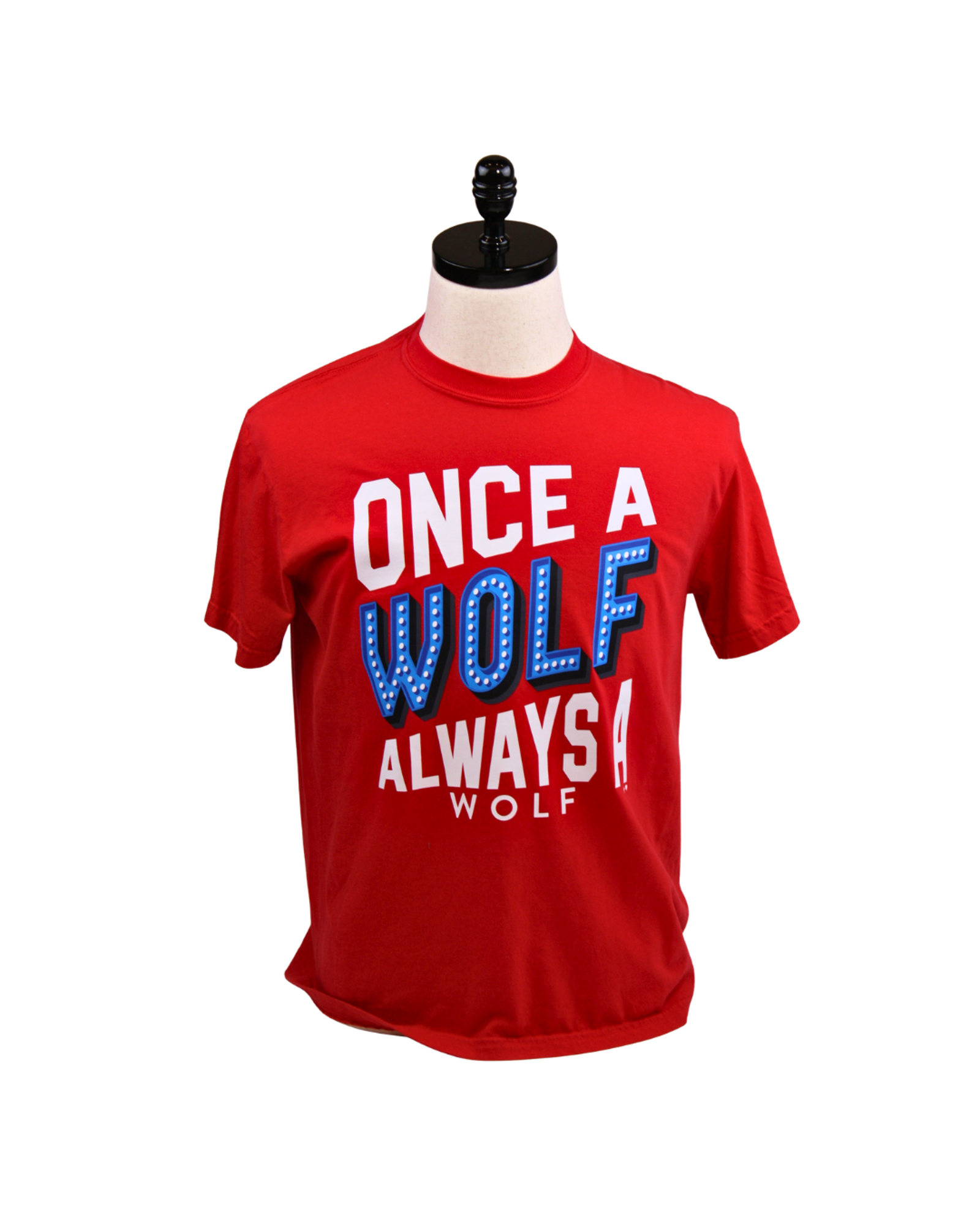image of: ONCE A WOLF TEE HUSTLE+HEART