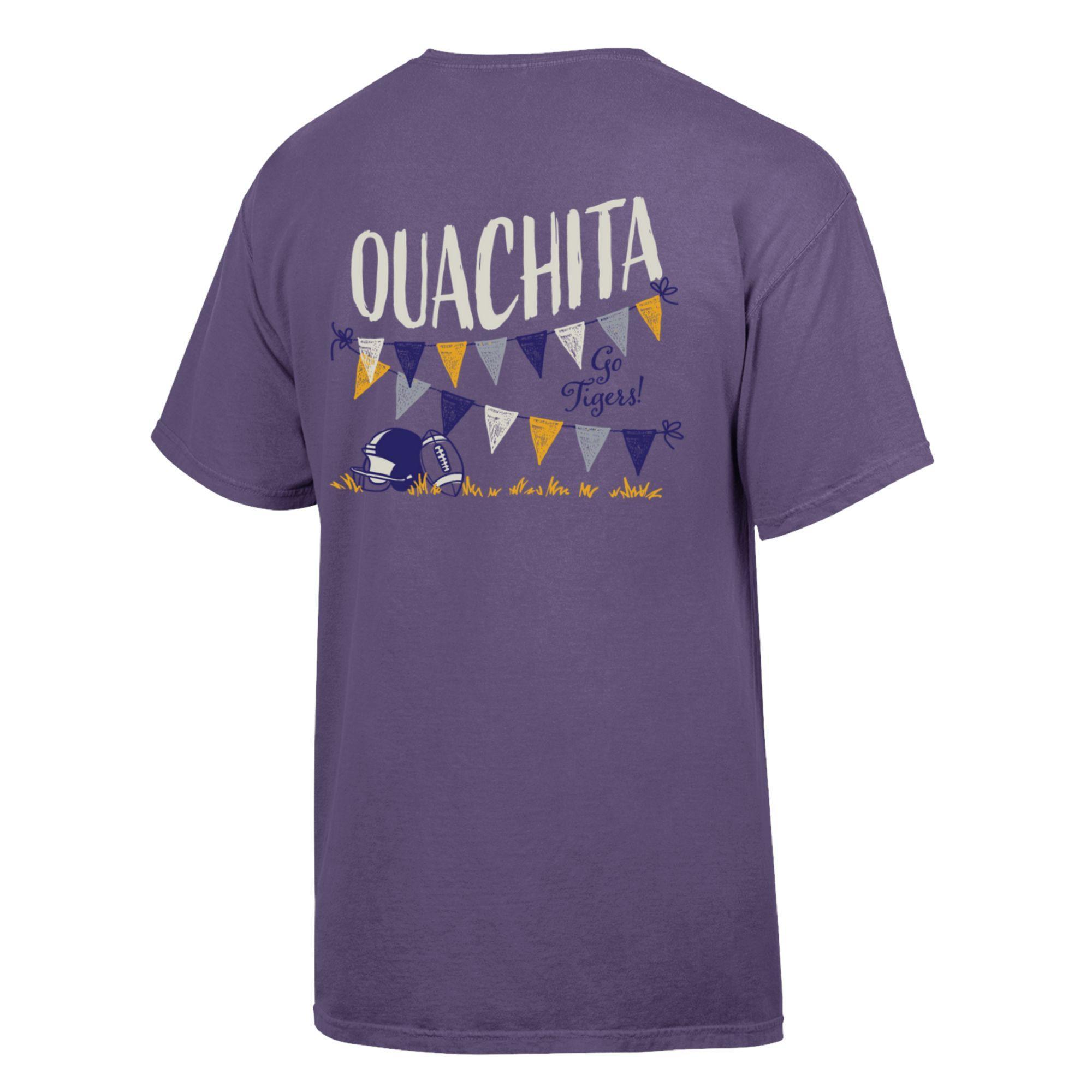 image of: Ouachita Football Pennants Comfort Wash Short Sleeve Tee