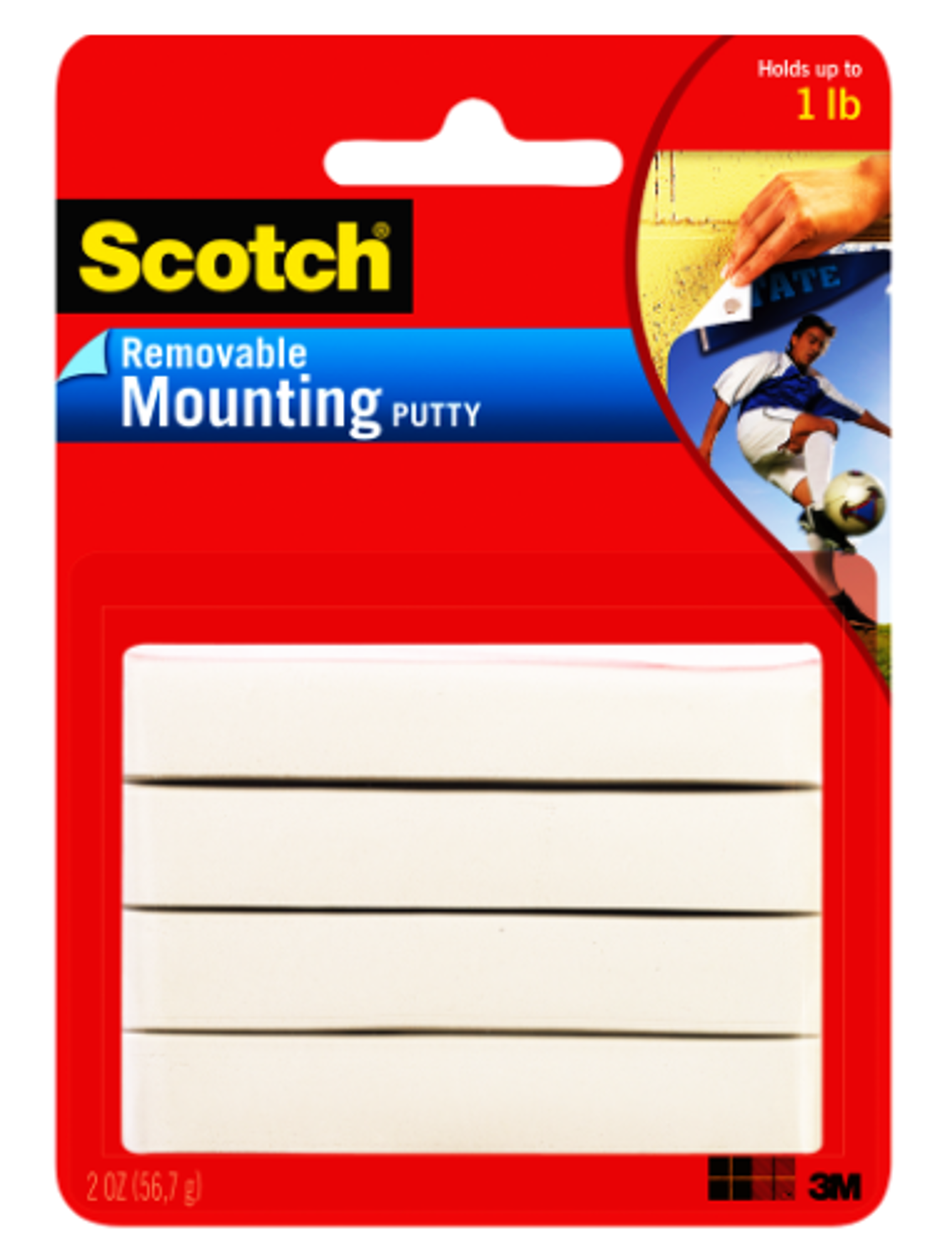 Product image 1 of 1 for Scotch 2oz Removable Mounting Putty, White