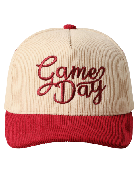 GAME DAY CORDUROY TRUCKER CAP; $23.00
