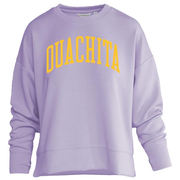 Ouachita Ladies Camp Cashmere Crew; $54.99