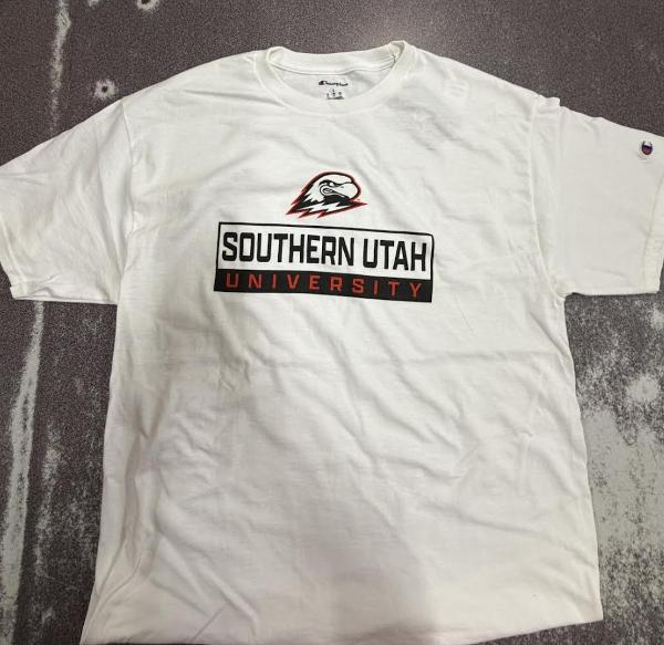 CHAMPION TEE S/S WHITE SOUTHERN UTAH  THOR; $19.99