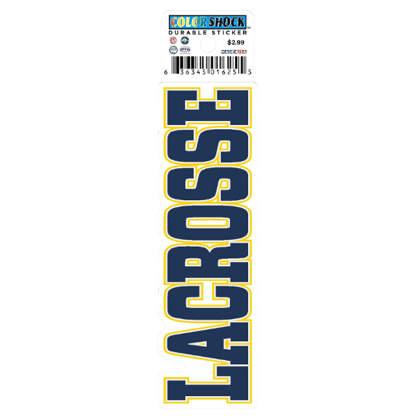 Lacrosse Textured Sticker; $2.99