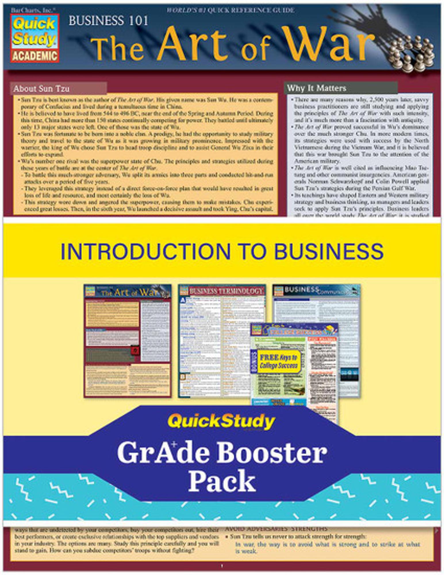 Cover image for BARCHARTS / Intro to BUSINESS - GRADE BOOSTER PACK