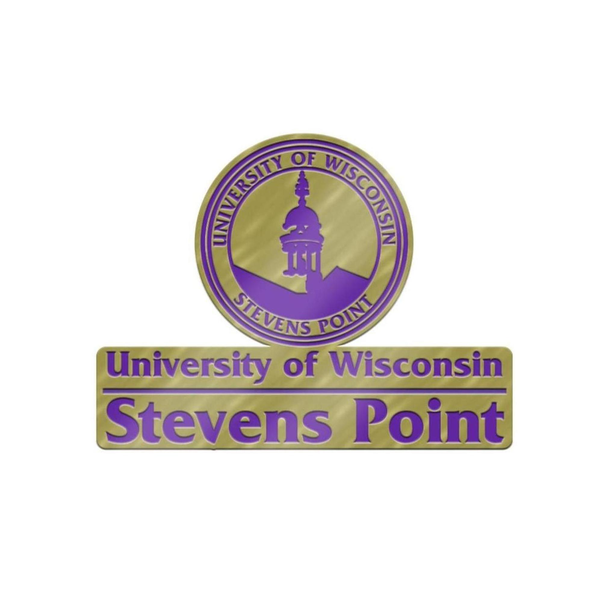 Product image 1 of 1 for University of Wisconsin Stevens Point Brass Lapel Pin, Gold