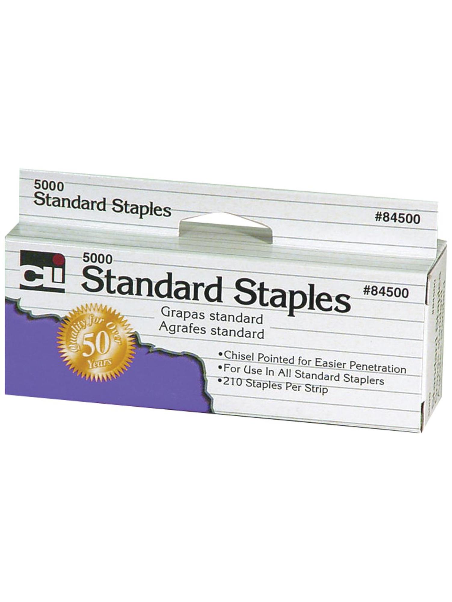 Product image 1 of 1 for Charles Leonard Standard Staples, 5000 Staples