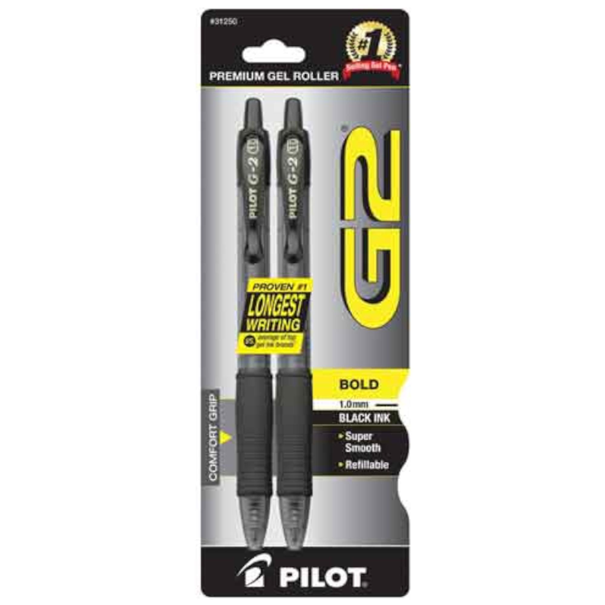 image of: PEN G2 GEL BOLD  2 PK BLACK