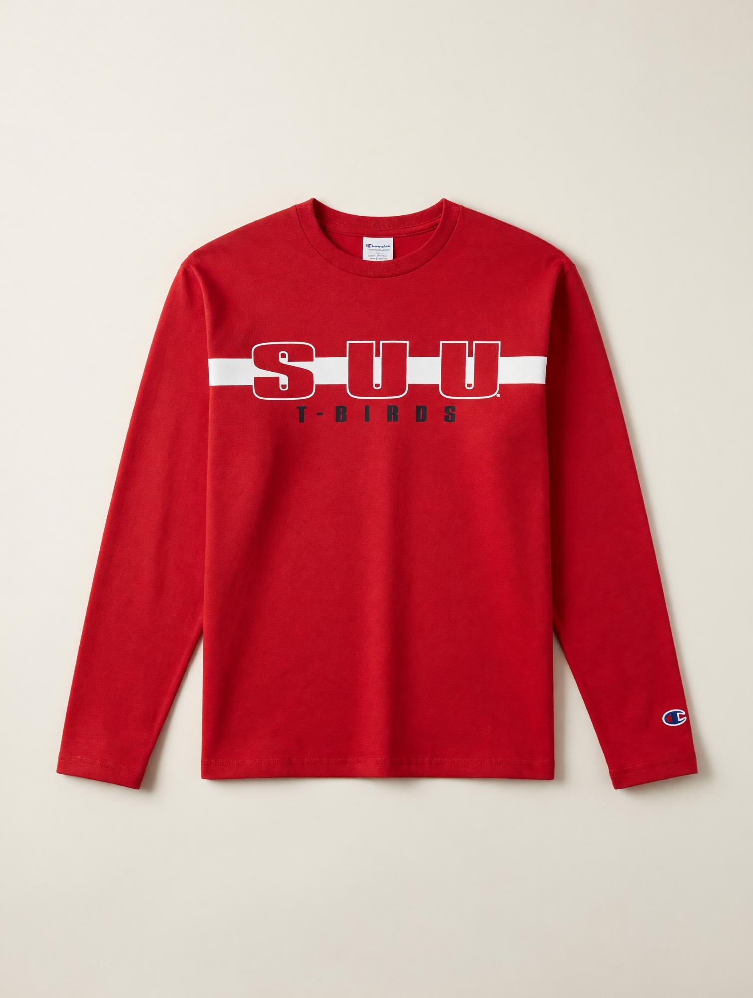 Product image 1 of 3 for Colosseum Long-Sleeve Tee – SUU Red