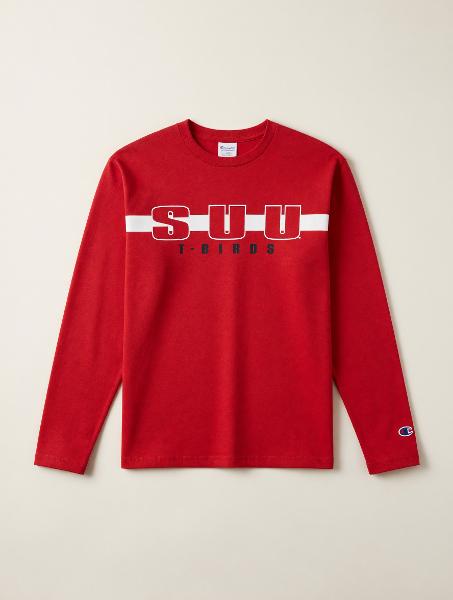 Colosseum Long-Sleeve Tee – SUU Red; $22.99