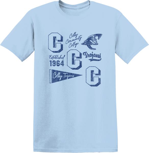 Baby Blue Mascot Tee; $18.99