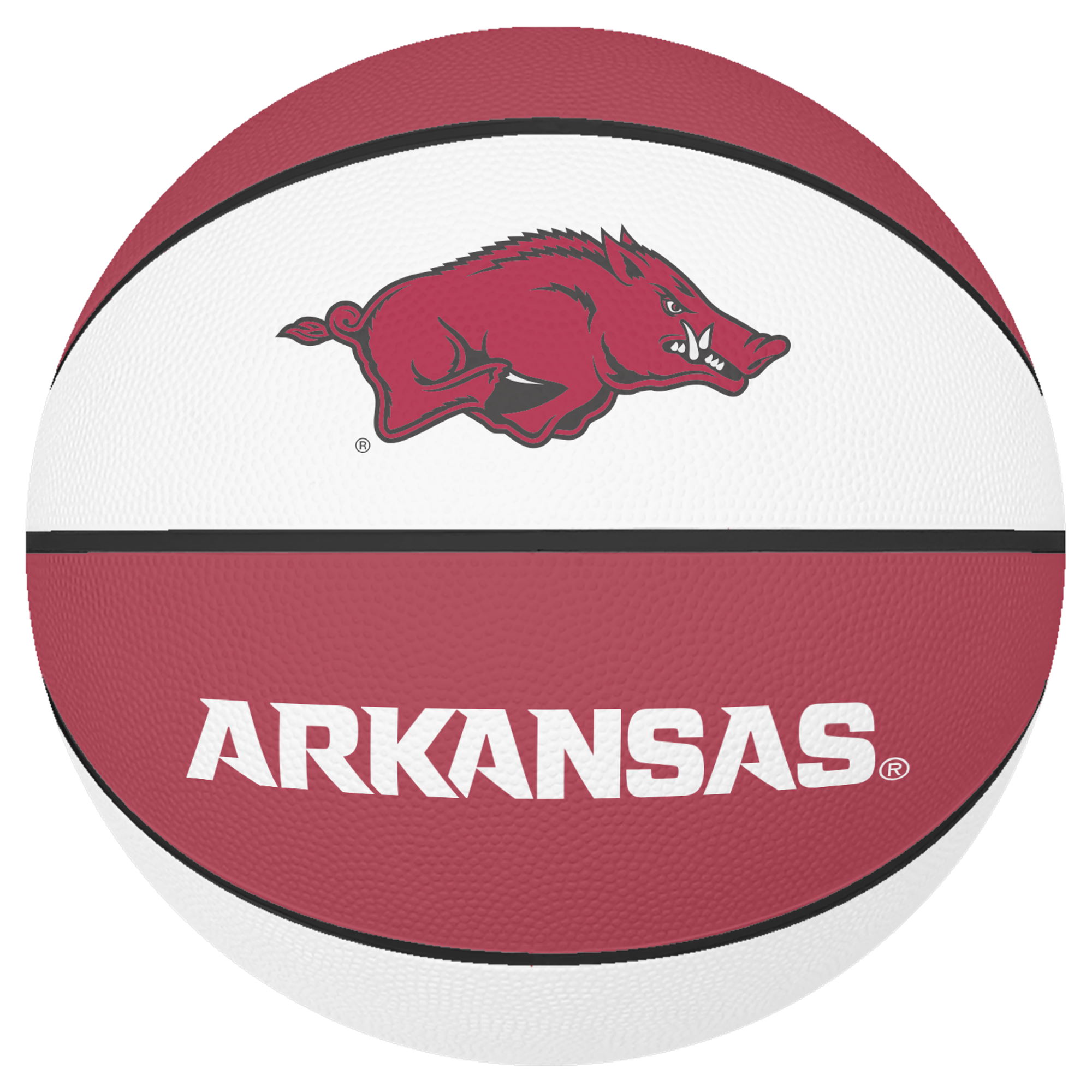 image of: Arkansas Razorbacks Baden Sports Inc. Mini Rubber Basketball - Red/White