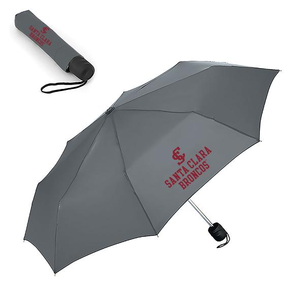 Santa Clara Broncos 42in Mini Compact Umbrella, Charcoal; $24.98