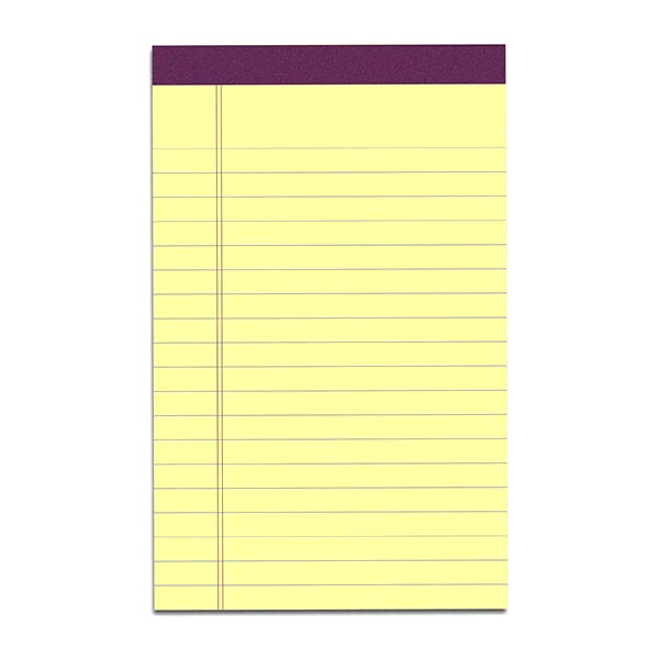 image of: Roaring Springs Canary Legal Pad 5 x 8
