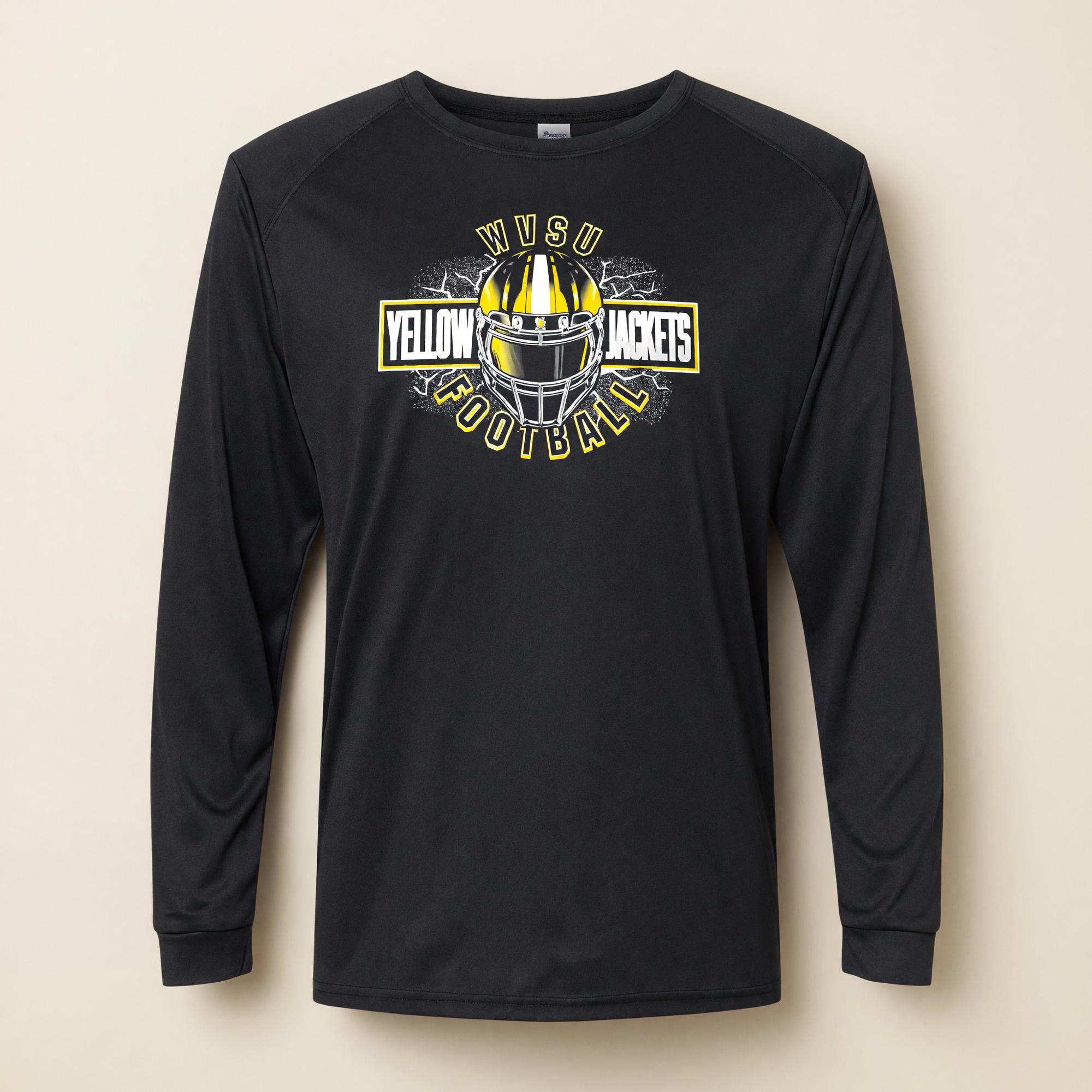 Variant 9 of 12 for Tee - College House Black Performance "Football"