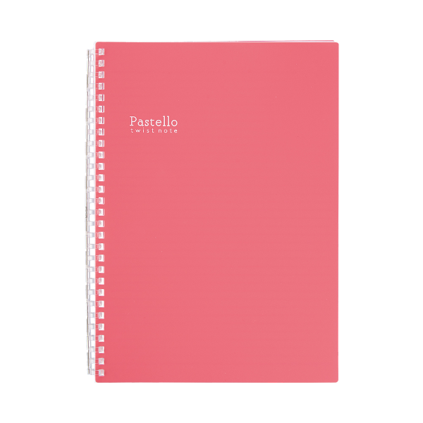 NOTEBOOK LIHIT PASTELLO TWIST Pink; $6.99